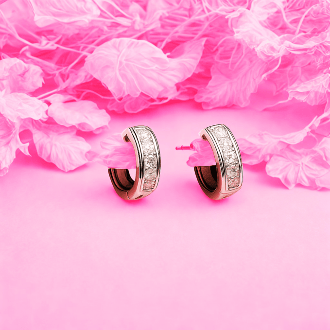 Sparkle Huggie Earrings