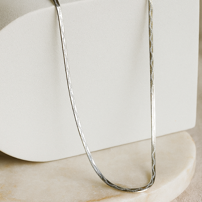 Silver Bold Snake Chain