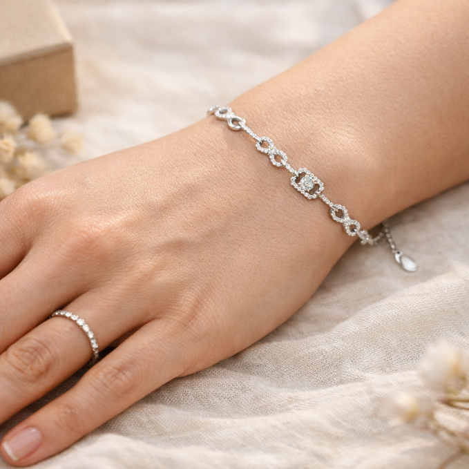 925 Silver Chain Bracelet